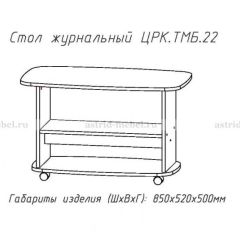 Стол журнальный №22 в Камышлове - kamyshlov.mebel24.online | фото 3