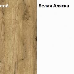 Стол компьютерный 12.71 Комфорт (Дуб Золотой CRAFT, Белая Аляска) в Камышлове - kamyshlov.mebel24.online | фото 4