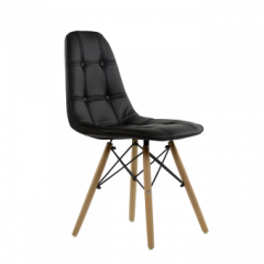 Стул Barneo N-43 Pulsante PU черный в Камышлове - kamyshlov.mebel24.online | фото