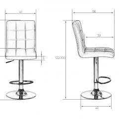 Стул барный DOBRIN KRUGER LM-5009 (черный) в Камышлове - kamyshlov.mebel24.online | фото 2