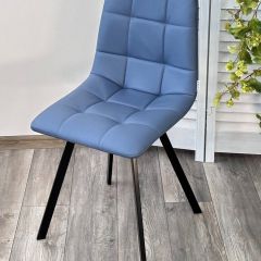 Стул CHILLI-Q SQUARE Oracul 795 Синий, экокожа PU / черный каркас, М-City в Камышлове - kamyshlov.mebel24.online | фото 4