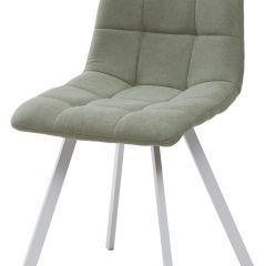 Стул CHILLI SQUARE UF860-11B мятный, ткань/ белый каркас М-City в Камышлове - kamyshlov.mebel24.online | фото
