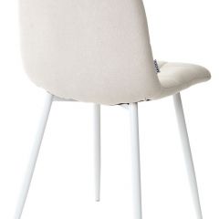 Стул CHILLI UF860-01B бежевый, ткань/белый каркас М-City в Камышлове - kamyshlov.mebel24.online | фото 2
