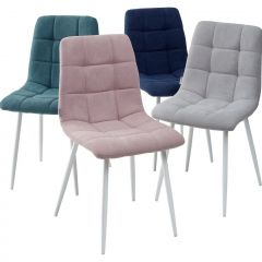 Стул CHILLI UF860-04B сиреневый, ткань/ белый каркас М-City в Камышлове - kamyshlov.mebel24.online | фото 2