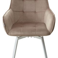 Стул MAVERICK 360 град. поворот. BLUVEL-40 BEIGE/ белый каркас, М-City в Камышлове - kamyshlov.mebel24.online | фото 7
