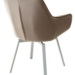 Стул MAVERICK 360 град. поворот. BLUVEL-40 BEIGE/ белый каркас, М-City в Камышлове - kamyshlov.mebel24.online | фото 9