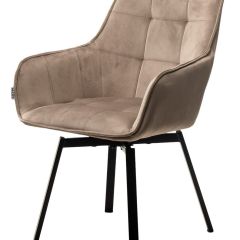 Стул MAVERICK 360 град. поворот. BLUVEL-40 BEIGE/ черный каркас, М-City в Камышлове - kamyshlov.mebel24.online | фото 4
