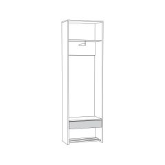 Трувор Шкаф для одежды 13.328.02 в Камышлове - kamyshlov.mebel24.online | фото 2