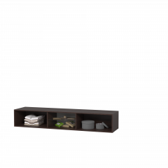 Тумба Подвесная 2 (белый/белый /белый лакобель) в Камышлове - kamyshlov.mebel24.online | фото 3