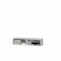 Тумба Подвесная 3 (белый/белый /белый лакобель) в Камышлове - kamyshlov.mebel24.online | фото 3