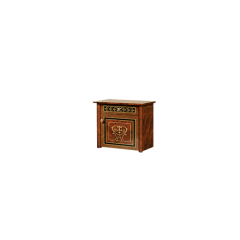 Тумба прикроватная (МДФ) Карина-3 орех (К3ТП-2[1]) в Камышлове - kamyshlov.mebel24.online | фото