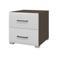 Тумба прикроватная Ненси (Венге/Белый глянец) в Камышлове - kamyshlov.mebel24.online | фото