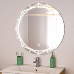 Зеркало Алжир 700 с подсветкой Домино (GL7033Z) в Камышлове - kamyshlov.mebel24.online | фото 3