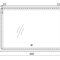 Зеркало Dream 100 alum с подсветкой Sansa (SD1024Z) в Камышлове - kamyshlov.mebel24.online | фото 7
