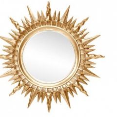 Зеркало круглое золото (1810(1) в Камышлове - kamyshlov.mebel24.online | фото 1
