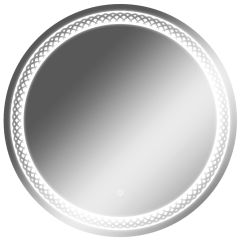 Зеркало Прая 700х700 с подсветкой Домино (GL7048Z) в Камышлове - kamyshlov.mebel24.online | фото 1