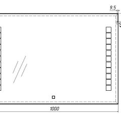 Зеркало Quadro 100 alum с подсветкой Sansa (SQ1019Z) в Камышлове - kamyshlov.mebel24.online | фото 7