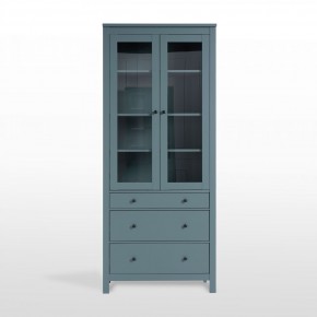 2.08.07.130.6 САГА шкаф с витриной 90 темно-бирюзовый RU в Камышлове - kamyshlov.mebel24.online | фото 2