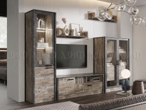 Амели Шкаф-стекло (Дуб Юкон-Бетон темный) в Камышлове - kamyshlov.mebel24.online | фото 3