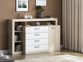Ангара Комод (Белый глянец/Сонома) в Камышлове - kamyshlov.mebel24.online | фото 2