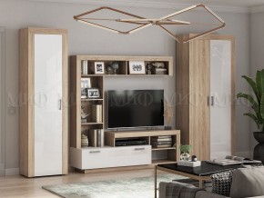 Ангара Пенал (Белый глянец/Сонома) в Камышлове - kamyshlov.mebel24.online | фото 3