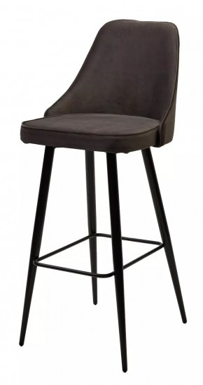 Барный стул NEPAL-BAR ГРАФИТ #14, велюр/ черный каркас (H=78cm) М-City в Камышлове - kamyshlov.mebel24.online | фото 1