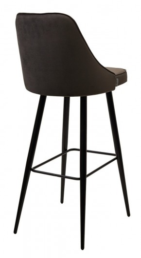 Барный стул NEPAL-BAR ГРАФИТ #14, велюр/ черный каркас (H=78cm) М-City в Камышлове - kamyshlov.mebel24.online | фото 2