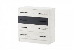 БЕАТРИС Комод К800 (дуб крафт белый/антрацит) в Камышлове - kamyshlov.mebel24.online | фото 2