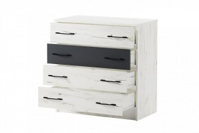 БЕАТРИС Комод К800 (дуб крафт белый/антрацит) в Камышлове - kamyshlov.mebel24.online | фото 3