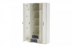 БЕАТРИС Шкаф Трио (дуб крафт белый/антрацит) в Камышлове - kamyshlov.mebel24.online | фото 2