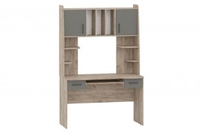 БЕТА Стол рабочий (дуб крафт серый/графит) в Камышлове - kamyshlov.mebel24.online | фото 1