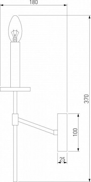 Бра Eurosvet Anders 60142/1 хром в Камышлове - kamyshlov.mebel24.online | фото 2