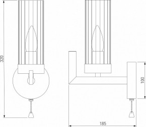 Бра Eurosvet Arganie 60133/1 латунь в Камышлове - kamyshlov.mebel24.online | фото 3