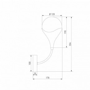 Бра Eurosvet Calyx 60169/1 никель в Камышлове - kamyshlov.mebel24.online | фото 4