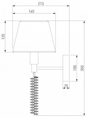Бра Eurosvet Charuel 60148/1 матовое золото в Камышлове - kamyshlov.mebel24.online | фото