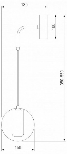 Бра Eurosvet Cobble 50258 LED дымчатый в Камышлове - kamyshlov.mebel24.online | фото 2