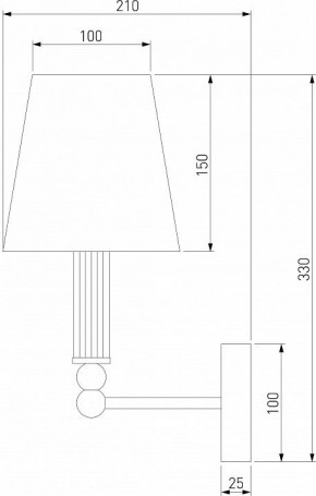 Бра Eurosvet Conso 60145/1 латунь в Камышлове - kamyshlov.mebel24.online | фото 4