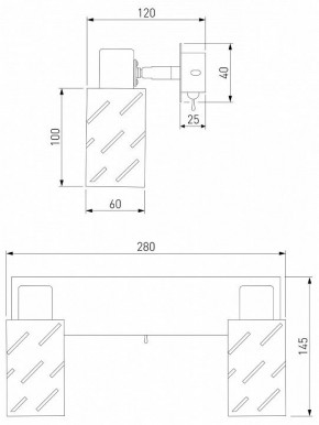 Бра Eurosvet Fente 20090/2 белый/хром в Камышлове - kamyshlov.mebel24.online | фото 5