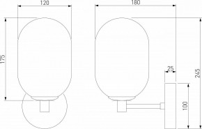 Бра Eurosvet Loona 60161 латунь в Камышлове - kamyshlov.mebel24.online | фото 4