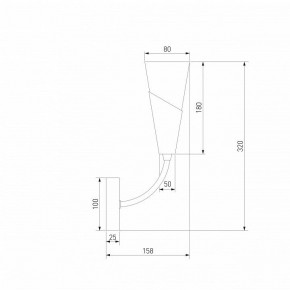 Бра Eurosvet Rhyton 60167/1 никель в Камышлове - kamyshlov.mebel24.online | фото 6