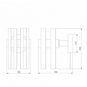 Бра Eurosvet Spada 70116/1 черный в Камышлове - kamyshlov.mebel24.online | фото 4