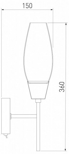 Бра Eurosvet Thalia 60140/1 сатин-никель в Камышлове - kamyshlov.mebel24.online | фото 3