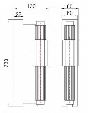 Бра Maytoni Verticale MOD308WL-L9CH3K в Камышлове - kamyshlov.mebel24.online | фото 3