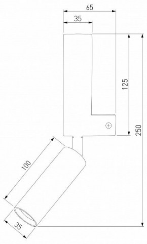 Бра с подсветкой Eurosvet Pitch 40020/1 LED черный/латунь в Камышлове - kamyshlov.mebel24.online | фото 2