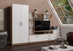 ДАРЬЯ Гостиная (Дуб Вотан/Белый глянец) в Камышлове - kamyshlov.mebel24.online | фото