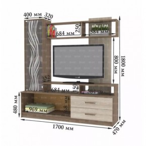 ДАРЬЯ Гостиная (Дуб Вотан/Белый глянец) в Камышлове - kamyshlov.mebel24.online | фото 8