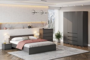 ДЕНВЕР Шкаф четырехстворчатый (Графит серый) в Камышлове - kamyshlov.mebel24.online | фото 3