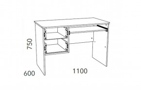 Детская Фанк Стол для компьютера НМ 009.19-05 М2 в Камышлове - kamyshlov.mebel24.online | фото 3
