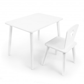 Детский комплект стол и стул «Звезда» Rolti Baby (белый/белый, массив березы/мдф) в Камышлове - kamyshlov.mebel24.online | фото