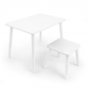 Детский комплект стол и табурет Rolti Baby (белая столешница/белое сиденье/белые ножки) в Камышлове - kamyshlov.mebel24.online | фото